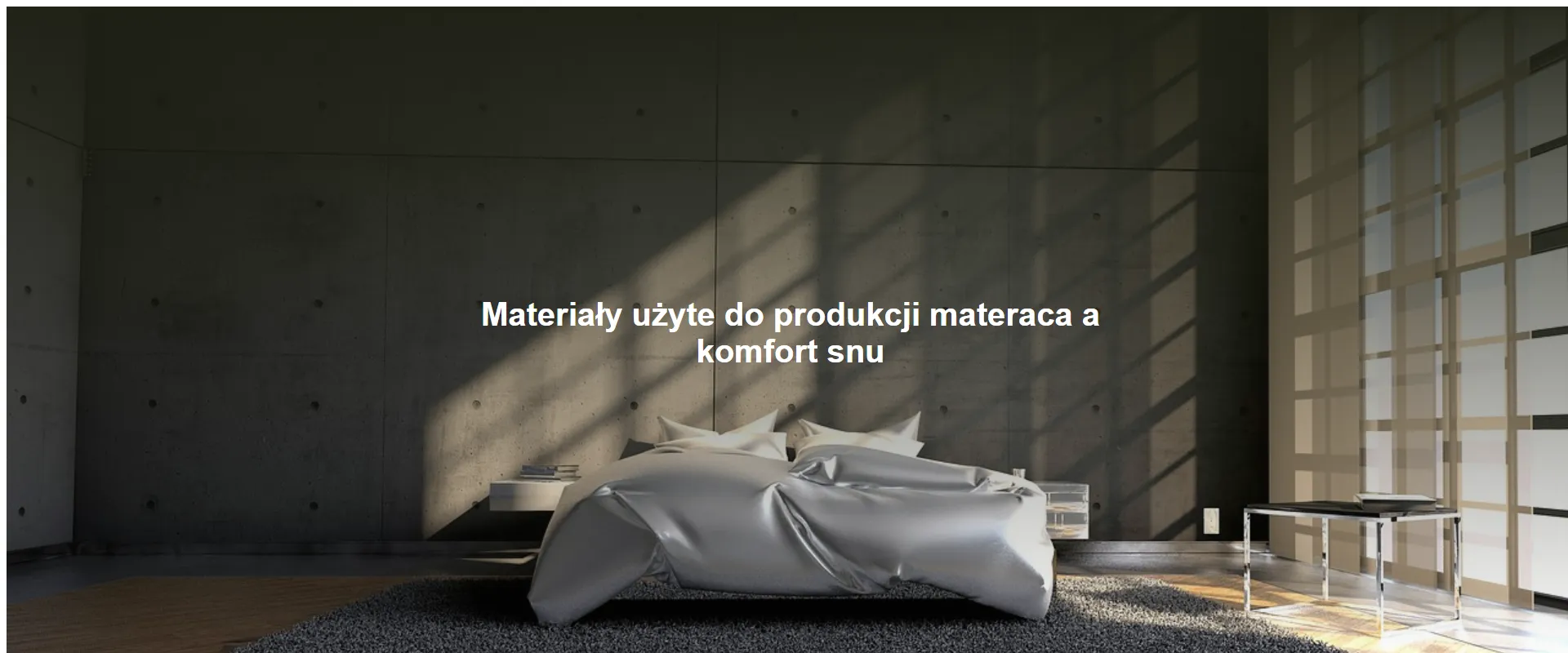 Materiały użyte do produkcji materaca a komfort snu